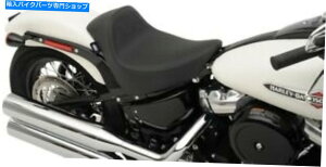 V[g Drag Specialties EZ-ON Smooth Solo Seat Harley Suftail FlhcfbNXX18-19 Drag Specialties EZ-On Smooth Solo Seat Harley Softail FLHC Deluxe Slim 18-19