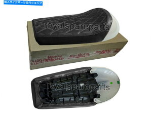 V[g {vCGtB[hGTC^[Zv^[650 D7VOV[gzCgJE Genuine Leather Royal Enfield GT & Interceptor 650 D7 Single Seat & White Cowl