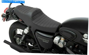 �V�[�g �ߐH�҃N���V�b�N�X�e�b�`�r�j�[��2�A�b�v�V�[�g0810-2209 Bonneville T100 / 120�p�u���b�N Predator Classic Stitch Vinyl 2-Up Seat 0810-2209 Black For Bonneville T100/120�y���s�A���i�z