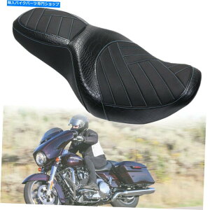 V[g ȃNbV2-UPhCo[C_[̃n[[[hLOJX^Flhrs 97-07 Passenger Seat Cushion 2-up Driver Rider For Harley Road King Custom FLHRS 97-07