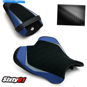 シート ヤマハR1シートカバー2015-2019 2020ブラックブルールイモトフロントリアスポーツスエード Yamaha R1 Seat Covers 2015-2019 2020 Black Blue Luimoto Front Rear Sport Suede