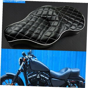 V[g n[[X|[cX^[XL 883 1200 04-18̂߂̃_ChhCo[q2̏̃V[gtBbg Diamond Driver Passenger Two Up Seat Fit For Harley Sportster XL 883 1200 04-18