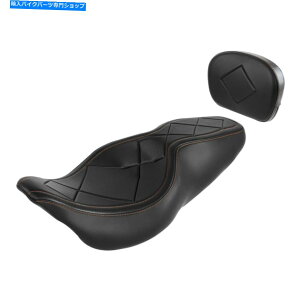 V[g n[[CVO Road Street Glide 2009-2021̂߂̃C_[̏ȍȂ̍ Rider Passenger Seat w/ Backrest Fit For Harley CVO Road Street Glide 2009-2021