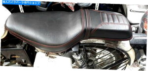 V[g CGtB[hC^[Zv^[650cc̐ԂtJX^}CYꂽc[[V[gubN Customised Tourer Seat Black With Red Thread For Royal Enfield Interceptor 650cc