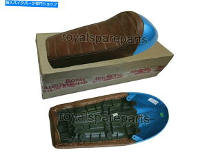 V[g {vCGtB[hGTC^[Zv^[650 D4VOV[gu[JE Genuine Leather Royal Enfield GT & Interceptor 650 D4 Single Seat & Blue Cowl