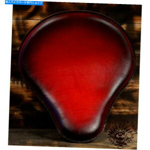 V[g {x`bp[JX^U[nhCh\V[guԁv Bobber Chopper Custom leather handmade Solo Seat "Red"