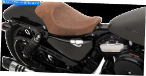V[g hbOXyV[uEU[3/4\V[g04-19n[[X|[cX^[XLL XLC Drag Specialties Brown Leather 3/4 Solo Seat for 04-19 Harley Sportster XLL XLC