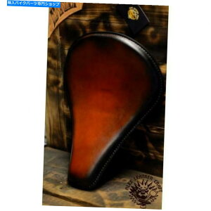 V[g {o[`bp[JX^U[\V[guOTh^v Bobber Chopper Custom leather handmade Solo Seat "Long saddle tan"