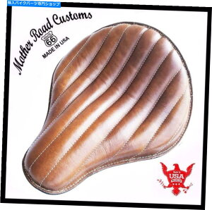 V[g V[g`bp[n[[X|[cX^[{o[xXg12x13 "^^bN[uE Seat Chopper Harley Sportster Bobber Bates 12x13" Desert Tan Tuck Roll Brown