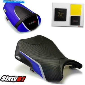 シート 川崎忍者250r座席カバー2008-2010 2011 2012 Luimoto Blue Black Kawasaki Ninja 250R Seat Covers with Gel 2008-2010 2011 2012 Luimoto Blue Black