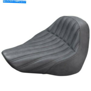 V[g ThubNibNuhCo[\V[gn[[18+\tgbNFLFB Saddlemen Black Knuckle Ribbed Driver Solo Seat Harley 18+ Softail Fat Boy FLFB