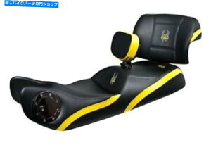 V[g ɂ̃~bhC_[V[g - SƃTChCG[̃CC - RhA - 2010 - 2019 Ultimate Midrider Seat - Side Yellow Inlays with Logos - Fuel Door - 2010 - 2019