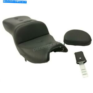 V[g ThubN/bh[h\t@s[V[gw /obNXg - I20-06-181BR Saddlemen Black/Red Roadsofa Pillow Seat w/Backrest - I20-06-181BR