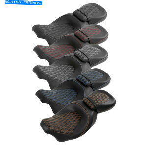 �V�[�g �n�[���[�c�[�����O���[�h�L���O�O���C�h2009-2021�̂��߂̃h���C�o�[�����q�V�[�g�t�B�b�g Driver & Passenger Seat Fit For Harley Touring Road King Glide 2009-2021