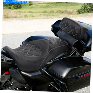 V[g ^]ȗqȃApbhtBbgn[[c[OXg[gOCh2014-2021 Driver Passenger Seat Rear Pad Fit For Harley Touring Street Glide 2014-2021