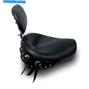 V[g }X^OV[gubNX^bhhChc[O\V[gW /hCo̔w - 79106 Mustang Seats Black Studded Wide Touring Solo Seat w/Drivers Backrest - 79106