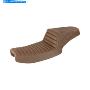 V[g ThV[g̃n[[_Ci - uE^bNAh[ - 891-04-176BR Saddlemen Step-Up Seat for Harley Dyna - Brown-Tuck and Roll - 891-04-176BR