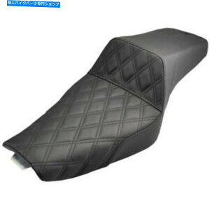 �V�[�g �T�h���������̃t�����g���e�B�X�����V�[�g3.3�M�����^���N2004-19�n�[���[�X�|�[�c�X�^�[ Saddlemen Black Front Lattice Step-Up Seat 3.3 Gal Tank 2004-19 Harley Sportster