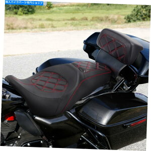 V[g ^]ȗqV[gApbhtBbgCVOXg[gOCh14-21 Driver Passenger Seat Rear Pad Fit For Harley Touring CVO Street Glide 14-21