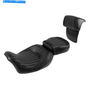 シート ハーレーCVOストリートグライド14-21 2016のためのバックレストパッドフィット Driver Passenger Seat w/ Backrest Pad Fit For Harley CVO Street Glide 14-21 2016