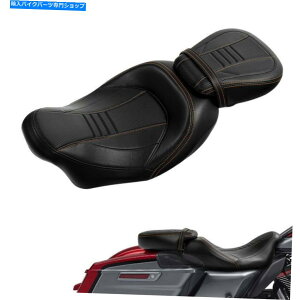 �V�[�g �n�[���[�c�[�����OCVO Road Glide 2009-2020�̂��߂̃��C�_�[�h���C�o�[�̏���ȃs���I�� Rider Driver Passenger Seat Pillion For Harley Touring CVO Road Glide 2009-2020