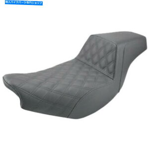 V[g SaddlemenXebvAbv2AbvV[g - hCoeBXXeb`iubNjI14-07-172 Saddlemen Step Up 2-Up Seat - Driver Lattice Stitched (Black) I14-07-172