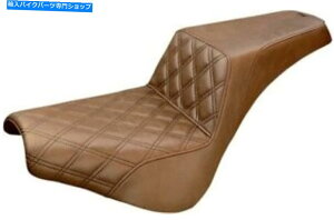 �V�[�g �T�h�������V�[�g�X�e�b�v2�A�b�v�i�q/���炩�Ȓ��F818-30-172BR Saddlemen Seat Step 2 Up Lattice / Smooth Brown 818-30-172BR