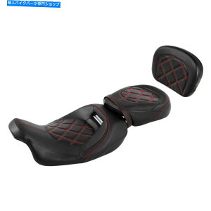 �V�[�g �n�[���[CVO�X�g���[�g�O���C�h10-12 15�A�b�v�̃��C�_�[����ȁ��w������p�b�h�t�B�b�g Rider Passenger Seat & Backrest Pad Fit For Harley CVO Street Glide 10-12 15-up�y���s�A���i�z