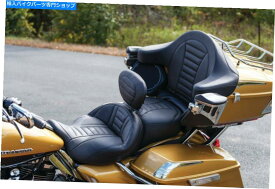 シート マスタングワンピースデラックスツーリング2アップシート08-20ハーリーツアーFLHX FLHT 79006 Mustang One-Piece Deluxe Touring 2-Up Seat 08-20 Harley Touring FLHX FLHT 79006