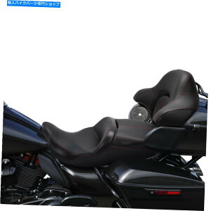 V[g ubNhCo[̏ȁAobNXgtBbgn[[Xg[gOCh14-21 Black Driver Passenger Seat & Rear Backrest Fit For Harley Street Glide 14-21