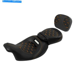 シート ハーレーロードグライドFltrx 09-21ブラックのための運転席旅客シートリアバックレストフィット Driver Passenger Seat Rear Backrest Fit For Harley Road Glide FLTRX 09-21 Black