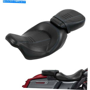 V[g n[[[hLOXg[gOChFlhr Flhx 2009-2021̂߂̉^]ȗqV[gtBbg Driver Passenger Seat Fit For Harley Road King Street Glide FLHR FLHX 2009-2021