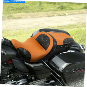 V[g ubNIWF̉^]҃C_[̏ȃtBbĝ߂̃n[[c[OTri Glide 09-21 Black Orange Driver Rider Passenger Seat Fit For Harley Touring Tri Glide 09-21