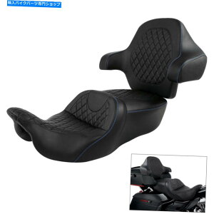 V[g hCo[̏ȍȁobNXgtBbgn[[c[OOCh14-21 Driver Passenger Seat & Wrap Around Backrest Fit For Harley Touring Glide 14-21