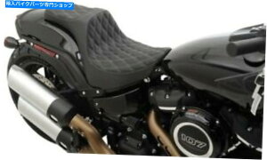 V[g ߐHIIIV[g_u_ChXeb`Vo[Xbhn[[b{uFXSB 18-19 Predator III Seat Double Diamond Stitch Silver Thread Harley Fat Bob FXSB 18-19
