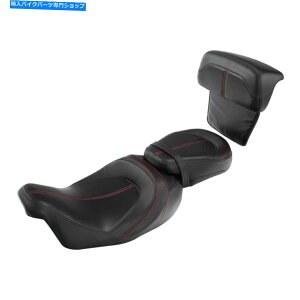 シート ハーレーロードストリートグライド14-21ブラックのための運転席旅客シートリアバックレストフィット Driver Passenger Seat Rear Backrest Fit For Harley Road Street Glide 14-21 Black