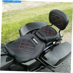 V[g C_[̏+wtBbgn[[c[O[hXg[gOCh09-21 Rider Passenger Seat + Backrest Fit For Harley Touring Road Street Glide 09-21