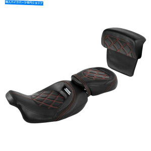V[g ^]ȗqȃ`bLOobNXgpbhtBbgHarley Road King Flhr 14-21 Driver Passenger Seat Chopped Backrest Pad Fit For Harley Road King FLHR 14-21