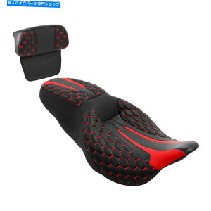 V[g ^]Ȃ̏Ȃ̔w̔w̃tBbgharley touring roadLO14-21 Driver Passenger Seat Backrest Fit For Harley Touring Road King 14-21 Black Red