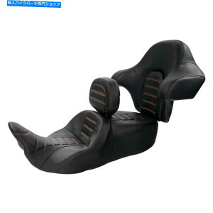 V[g n[[[hXg[gOCh2014-2021̂߂̃hCo[qV[gwpbhtBbg Driver & Passenger Seat Backrest Pad Fit For Harley Road Street Glide 2014-2021