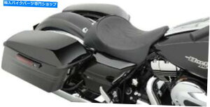 シート レザーフレームステッチソロシートドライバーバックレストロープロファイル08-18ハーレーツーリング Leather Flame Stitch Solo Seat Driver Backrest Low Profile 08-18 Harley Touring