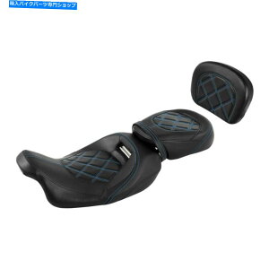 シート ハーレーストリートグライド09-21 18のライダードライバーの乗客シート&バックレストパッドフィット Rider Driver Passenger Seat & Backrest Pad Fit For Harley Street Glide 09-21 18
