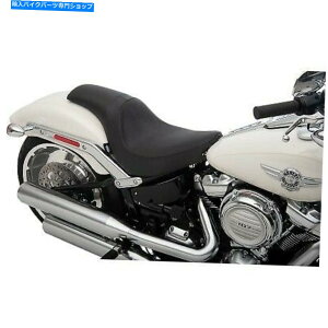 �V�[�g �h���b�O�X�y�V�����e�B�̕ߐH�Ҋ��炩��2�A�b�v�V�[�g�u���b�Nfor Harley Fat Boy 18-20 Drag Specialties Predator Smooth 2-Up Seat Black for Harley Fat Boy 18-20