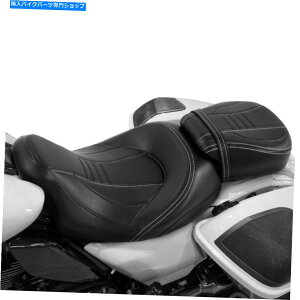 V[g Harley Road Street Glide 2009-2021̂߂̍̉^]yяȂ̃sItBbg Black Driver & Passenger Seat Pillion Fit For Harley Road Street Glide 2009-2021