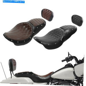 V[g n[[c[OXg[gOCh09-21č Driver Passenger Seat with Backrest Fit For Harley Touring Street Glide 09-21 US