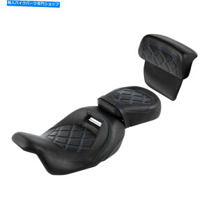 V[g n[[Xg[g[hOCh[hLO14-21̂߂̉^]ȍȁwtBbg Driver Passenger Seat &Backrest Fit For Harley Street Road Glide Road King 14-21