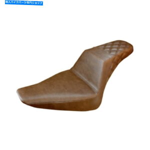 V[g harley suspeails - iqXeb` - 812-26-173BR Saddlemen Step-Up Seat for Harley Softails - Lattice Stitched - 812-26-173BR