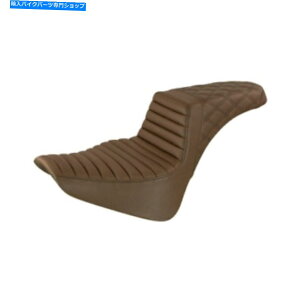 �V�[�g Saddlemen Step-harley suftails - �u���E���^�b�N�ƃ��[�� - 818-33-176BR Saddlemen Step-Up Seat for Harley Softails - Brown-Tuck and Roll - 818-33-176BR�y���s�A���i�z
