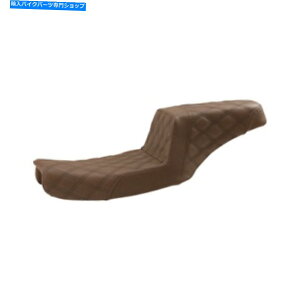 V[g Th~V[g̃n[[_Ci - uEeBXXeb` - 891-04-175BR Saddlemen Step-Up Seat for Harley Dynas - Brown-Lattice Stitched - 891-04-175BR