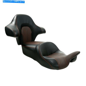 シート ハーレーエレクトロロードグライド2014-2021のためのライダーの助手席シートリアバックレストフィット Rider Passenger Seat Rear Backrest Fit For Harley Electra Road Glide 2014-2021